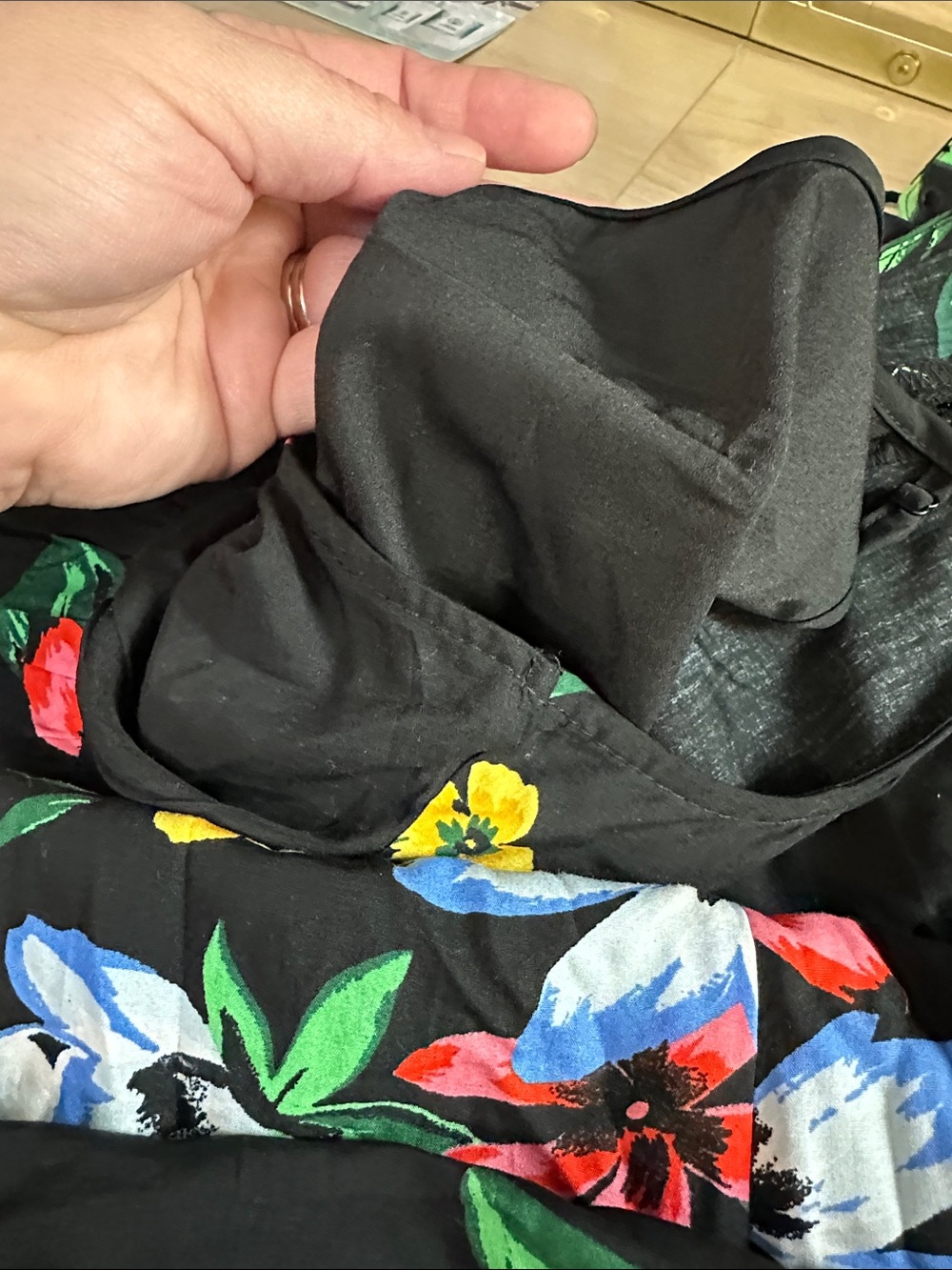 OLD NAVY Black Floral Sleeveless Dress - Picture 9 of 11